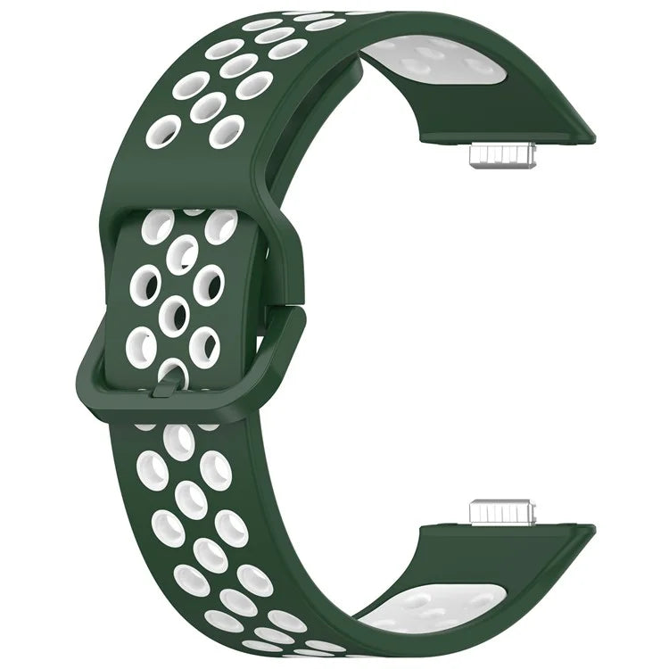 KALEBOL For Huawei Watch Fit 3 Silicone Watch Strap Dual Color Adjustable Band