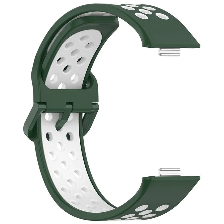 KALEBOL For Huawei Watch Fit 3 Silicone Watch Strap Dual Color Adjustable Band