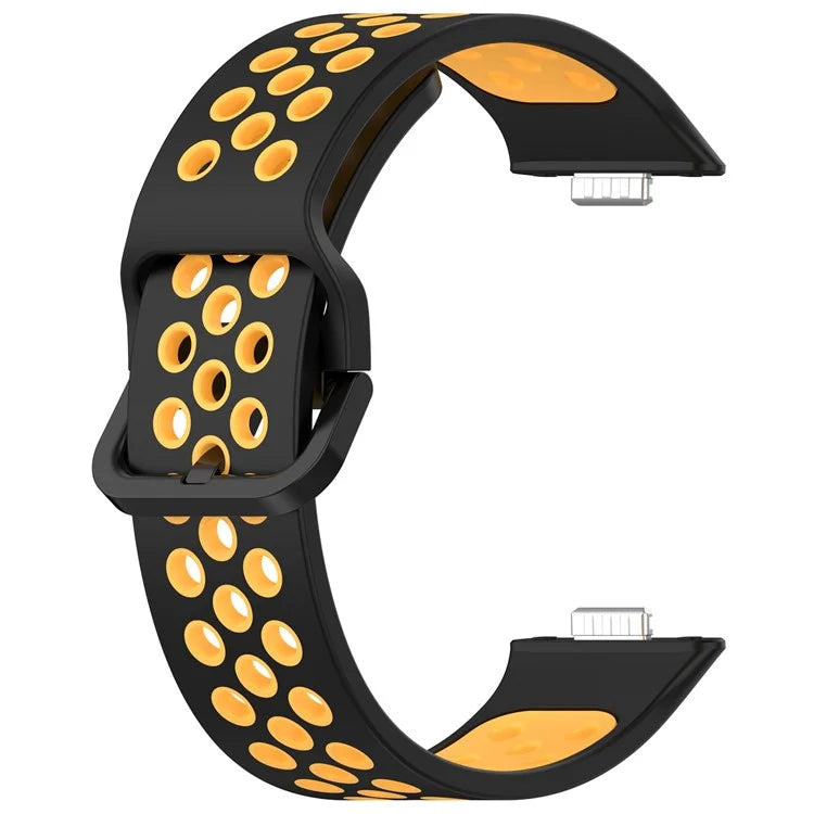 KALEBOL For Huawei Watch Fit 3 Silicone Watch Strap Dual Color Adjustable Band