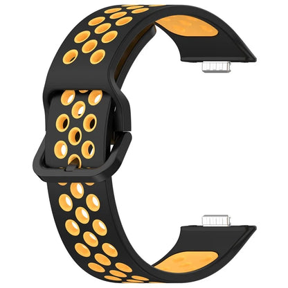 KALEBOL For Huawei Watch Fit 3 Silicone Watch Strap Dual Color Adjustable Band