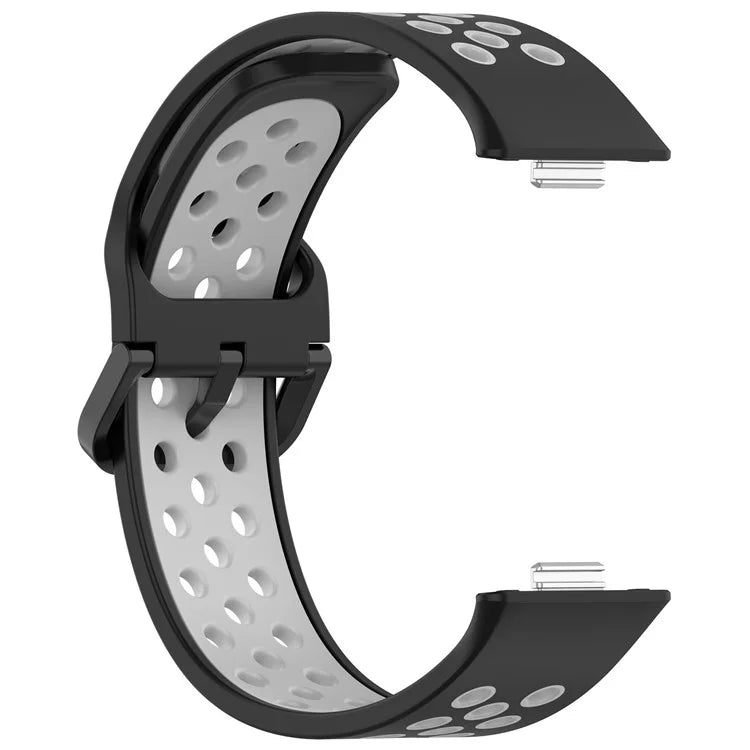 KALEBOL For Huawei Watch Fit 3 Silicone Watch Strap Dual Color Adjustable Band