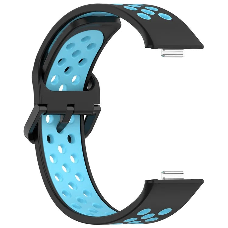 KALEBOL For Huawei Watch Fit 3 Silicone Watch Strap Dual Color Adjustable Band