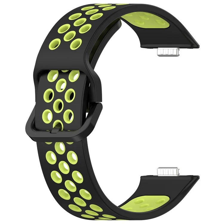 KALEBOL For Huawei Watch Fit 3 Silicone Watch Strap Dual Color Adjustable Band