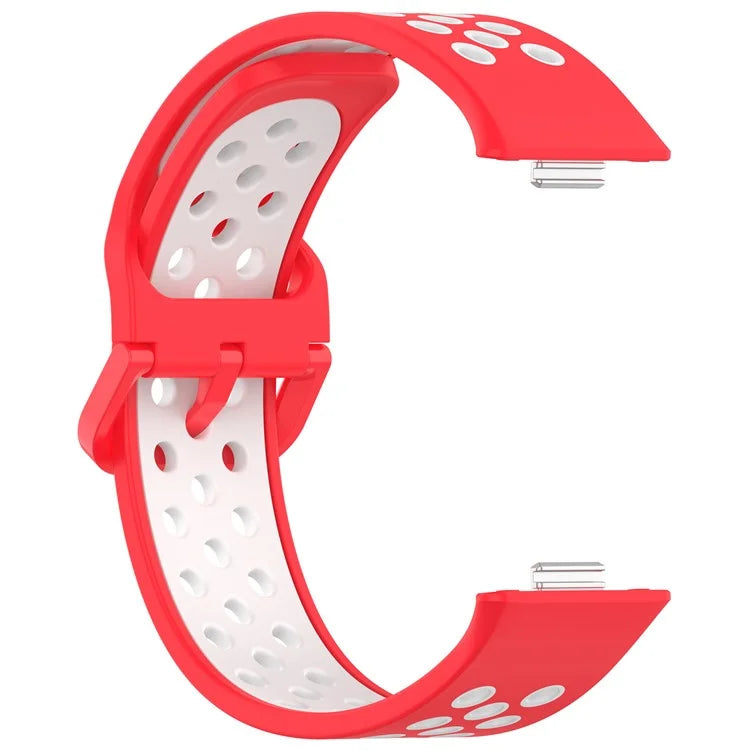 KALEBOL For Huawei Watch Fit 3 Silicone Watch Strap Dual Color Adjustable Band