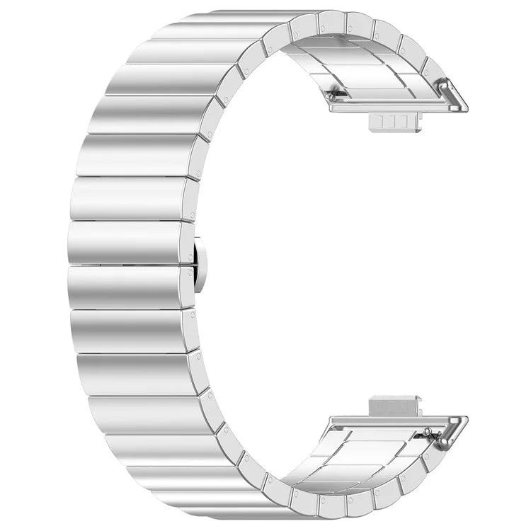 KALEBOL For Huawei Watch Fit 3 Stainless Steel Watch Strap Metal Bow Buckle Wrist Band