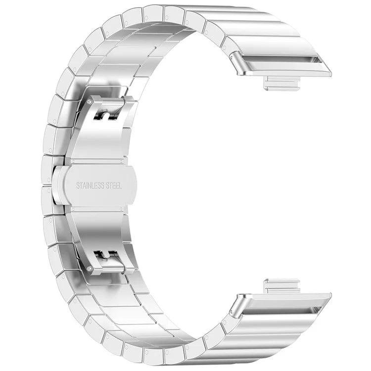 KALEBOL For Huawei Watch Fit 3 Stainless Steel Watch Strap Metal Bow Buckle Wrist Band