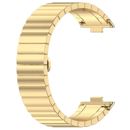KALEBOL For Huawei Watch Fit 3 Stainless Steel Watch Strap Metal Bow Buckle Wrist Band
