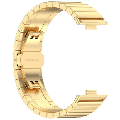 KALEBOL For Huawei Watch Fit 3 Stainless Steel Watch Strap Metal Bow Buckle Wrist Band
