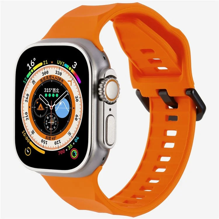 KALEBOL For Apple Watch 10 46mm / Ultra 2 / Ultra 49mm / 9 8 7 45mm / SE (2023) SE (2022) SE 6 5 4 44mm / 3 2 1 42mm Silicone Sport Watch Strap