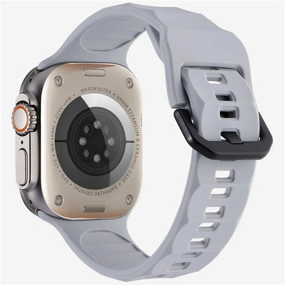 KALEBOL For Apple Watch 10 46mm / Ultra 2 / Ultra 49mm / 9 8 7 45mm / SE (2023) SE (2022) SE 6 5 4 44mm / 3 2 1 42mm Silicone Sport Watch Strap