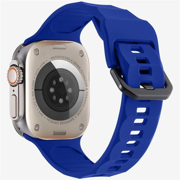 KALEBOL For Apple Watch 10 46mm / Ultra 2 / Ultra 49mm / 9 8 7 45mm / SE (2023) SE (2022) SE 6 5 4 44mm / 3 2 1 42mm Silicone Sport Watch Strap