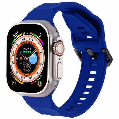 KALEBOL For Apple Watch 10 46mm / Ultra 2 / Ultra 49mm / 9 8 7 45mm / SE (2023) SE (2022) SE 6 5 4 44mm / 3 2 1 42mm Silicone Sport Watch Strap
