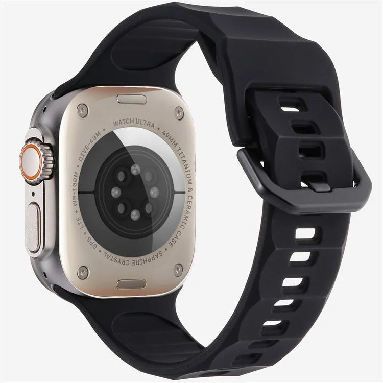 KALEBOL For Apple Watch 10 46mm / Ultra 2 / Ultra 49mm / 9 8 7 45mm / SE (2023) SE (2022) SE 6 5 4 44mm / 3 2 1 42mm Silicone Sport Watch Strap