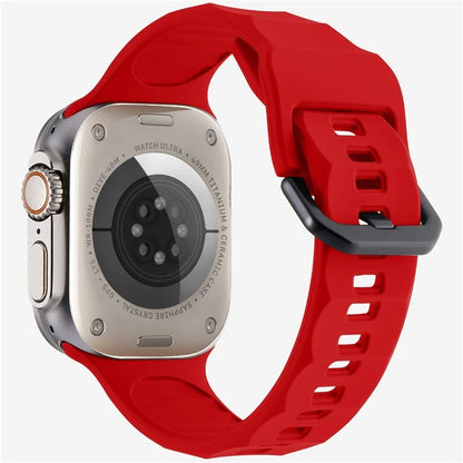 KALEBOL For Apple Watch 10 46mm / Ultra 2 / Ultra 49mm / 9 8 7 45mm / SE (2023) SE (2022) SE 6 5 4 44mm / 3 2 1 42mm Silicone Sport Watch Strap