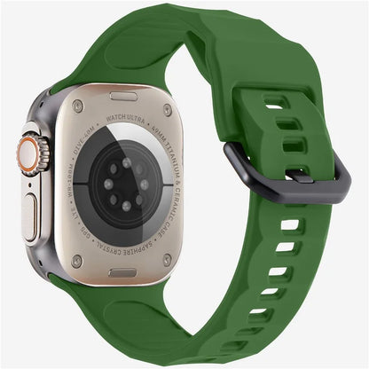 KALEBOL For Apple Watch 10 46mm / Ultra 2 / Ultra 49mm / 9 8 7 45mm / SE (2023) SE (2022) SE 6 5 4 44mm / 3 2 1 42mm Silicone Sport Watch Strap