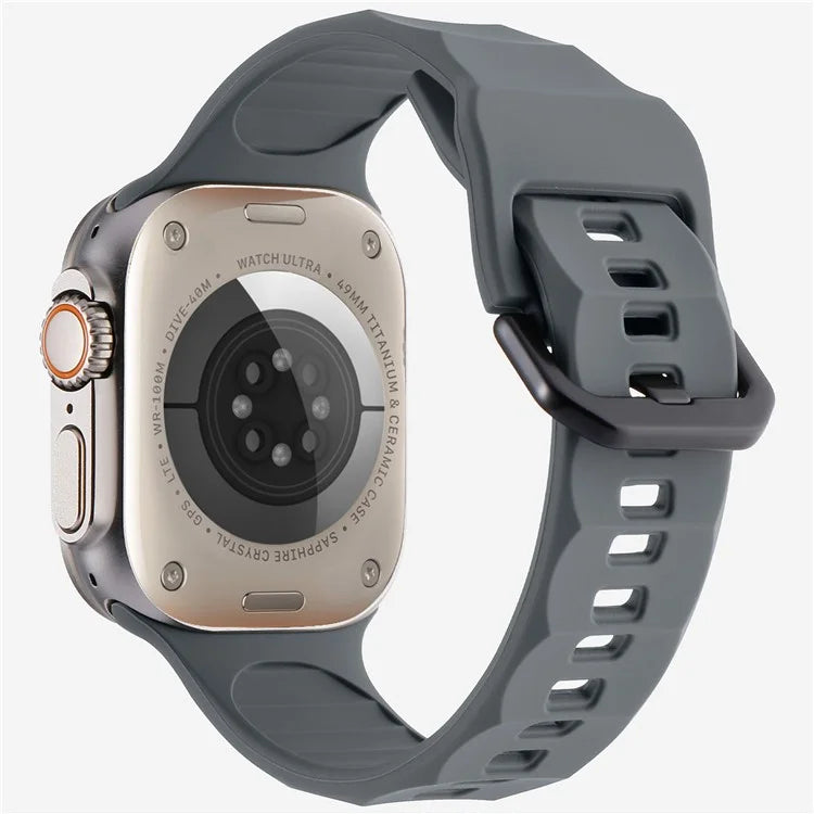 KALEBOL For Apple Watch 10 46mm / Ultra 2 / Ultra 49mm / 9 8 7 45mm / SE (2023) SE (2022) SE 6 5 4 44mm / 3 2 1 42mm Silicone Sport Watch Strap