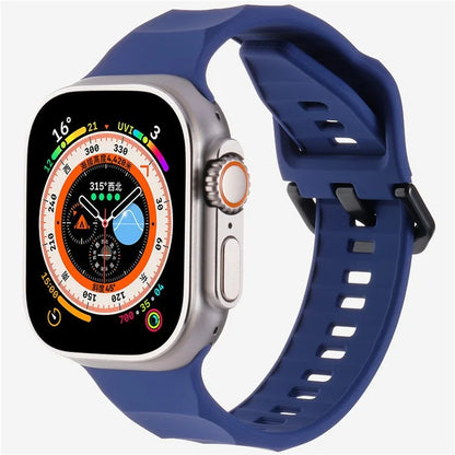 KALEBOL For Apple Watch 10 46mm / Ultra 2 / Ultra 49mm / 9 8 7 45mm / SE (2023) SE (2022) SE 6 5 4 44mm / 3 2 1 42mm Silicone Sport Watch Strap