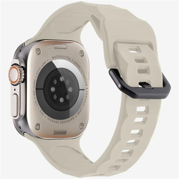 KALEBOL For Apple Watch 10 46mm / Ultra 2 / Ultra 49mm / 9 8 7 45mm / SE (2023) SE (2022) SE 6 5 4 44mm / 3 2 1 42mm Silicone Sport Watch Strap