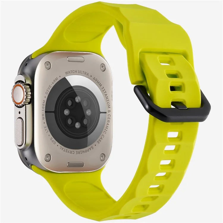 KALEBOL For Apple Watch 10 46mm / Ultra 2 / Ultra 49mm / 9 8 7 45mm / SE (2023) SE (2022) SE 6 5 4 44mm / 3 2 1 42mm Silicone Sport Watch Strap