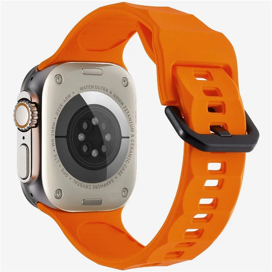 KALEBOL For Apple Watch Series 10 42mm / 9 8 7 41mm / SE (2023) SE (2022) SE 6 5 4 40mm / 3 2 1 38mm Watch Band Silicone Strap