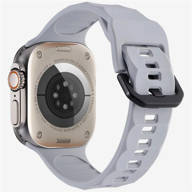 KALEBOL For Apple Watch Series 10 42mm / 9 8 7 41mm / SE (2023) SE (2022) SE 6 5 4 40mm / 3 2 1 38mm Watch Band Silicone Strap