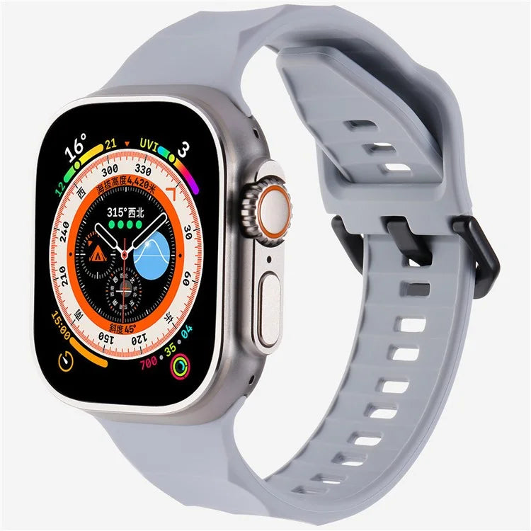 KALEBOL For Apple Watch Series 10 42mm / 9 8 7 41mm / SE (2023) SE (2022) SE 6 5 4 40mm / 3 2 1 38mm Watch Band Silicone Strap