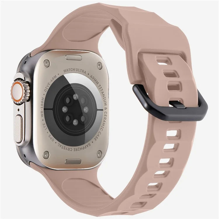 KALEBOL For Apple Watch Series 10 42mm / 9 8 7 41mm / SE (2023) SE (2022) SE 6 5 4 40mm / 3 2 1 38mm Watch Band Silicone Strap