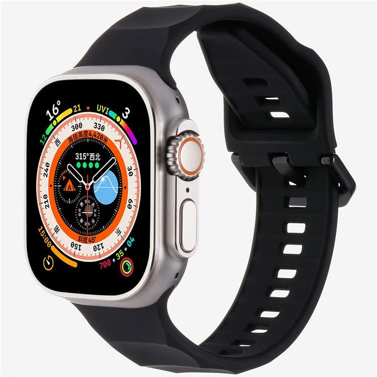 KALEBOL For Apple Watch Series 10 42mm / 9 8 7 41mm / SE (2023) SE (2022) SE 6 5 4 40mm / 3 2 1 38mm Watch Band Silicone Strap