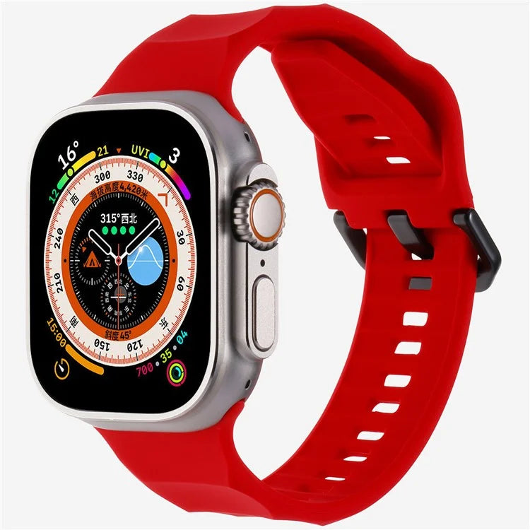 KALEBOL For Apple Watch Series 10 42mm / 9 8 7 41mm / SE (2023) SE (2022) SE 6 5 4 40mm / 3 2 1 38mm Watch Band Silicone Strap