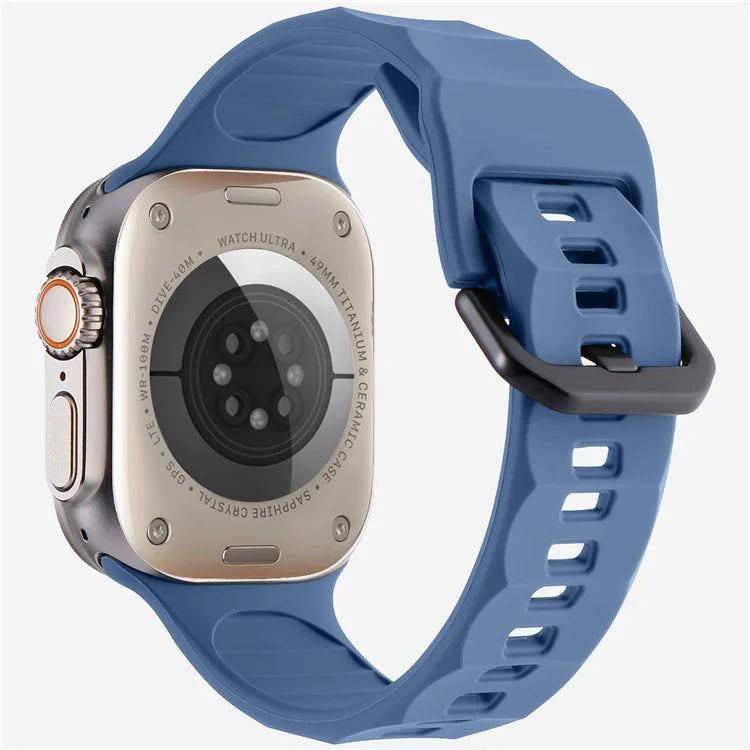 KALEBOL For Apple Watch Series 10 42mm / 9 8 7 41mm / SE (2023) SE (2022) SE 6 5 4 40mm / 3 2 1 38mm Watch Band Silicone Strap