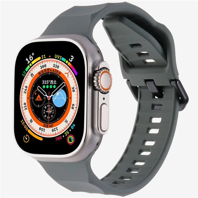KALEBOL For Apple Watch Series 10 42mm / 9 8 7 41mm / SE (2023) SE (2022) SE 6 5 4 40mm / 3 2 1 38mm Watch Band Silicone Strap