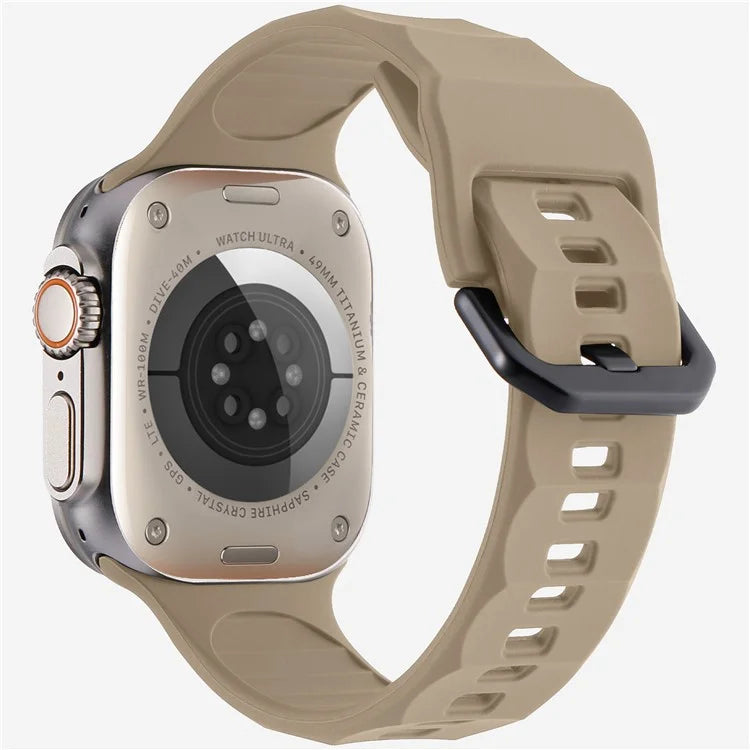KALEBOL For Apple Watch Series 10 42mm / 9 8 7 41mm / SE (2023) SE (2022) SE 6 5 4 40mm / 3 2 1 38mm Watch Band Silicone Strap