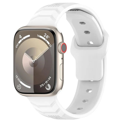 KALEBOL For Apple Watch Series 10 42mm / 9 8 7 41mm / SE (2023) SE (2022) SE 6 5 4 40mm / 3 2 1 38mm Silicone Watch Band Vertical Strip Texture