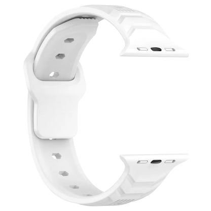 KALEBOL For Apple Watch Series 10 42mm / 9 8 7 41mm / SE (2023) SE (2022) SE 6 5 4 40mm / 3 2 1 38mm Silicone Watch Band Vertical Strip Texture