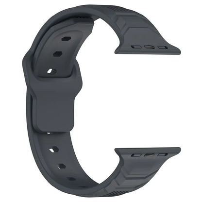 KALEBOL For Apple Watch Series 10 42mm / 9 8 7 41mm / SE (2023) SE (2022) SE 6 5 4 40mm / 3 2 1 38mm Silicone Watch Band Vertical Strip Texture
