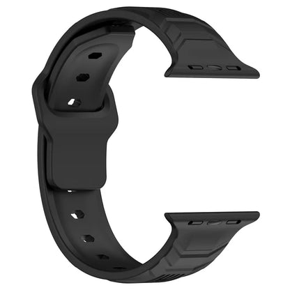 KALEBOL For Apple Watch Series 10 42mm / 9 8 7 41mm / SE (2023) SE (2022) SE 6 5 4 40mm / 3 2 1 38mm Silicone Watch Band Vertical Strip Texture