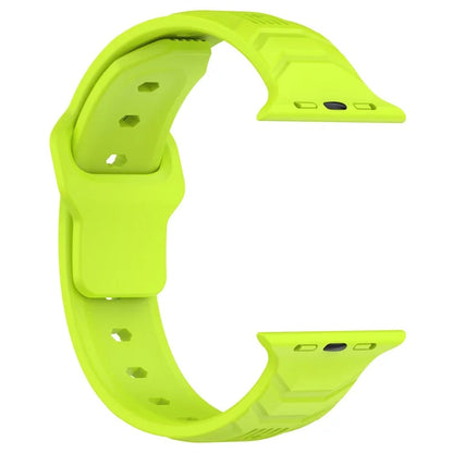KALEBOL For Apple Watch Series 10 42mm / 9 8 7 41mm / SE (2023) SE (2022) SE 6 5 4 40mm / 3 2 1 38mm Silicone Watch Band Vertical Strip Texture