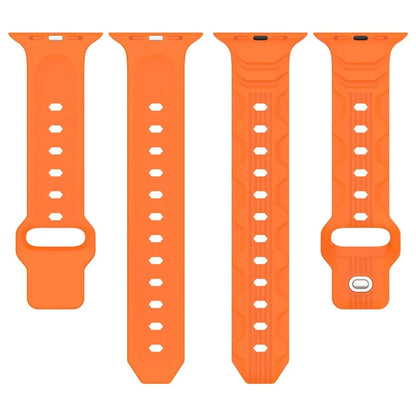 KALEBOL For Apple Watch Series 10 42mm / 9 8 7 41mm / SE (2023) SE (2022) SE 6 5 4 40mm / 3 2 1 38mm Silicone Watch Band Vertical Strip Texture