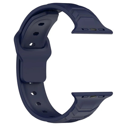 KALEBOL For Apple Watch Series 10 42mm / 9 8 7 41mm / SE (2023) SE (2022) SE 6 5 4 40mm / 3 2 1 38mm Silicone Watch Band Vertical Strip Texture