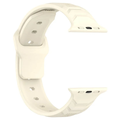 KALEBOL For Apple Watch Series 10 42mm / 9 8 7 41mm / SE (2023) SE (2022) SE 6 5 4 40mm / 3 2 1 38mm Silicone Watch Band Vertical Strip Texture