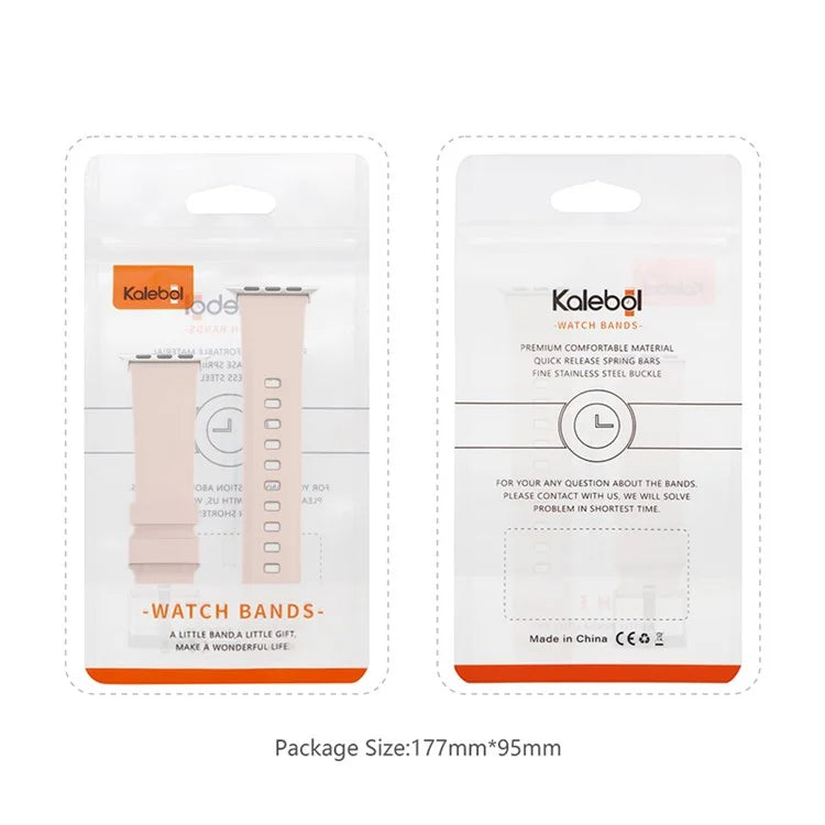 KALEBOL For Apple Watch 10 46mm / Ultra 2 / Ultra 49mm / 9 8 7 45mm / SE (2023) SE (2022) SE 6 5 4 44mm / 3 2 1 42mm Silicone Band Dual Color