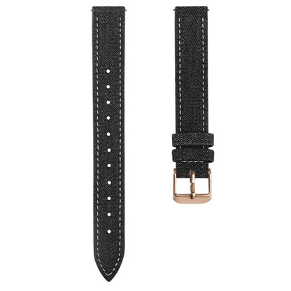 KALEBOL For Garmin Lily 2 Watch Band Linen Leather Adjustable Wrist Strap