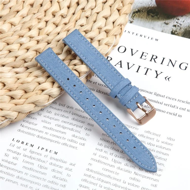 KALEBOL For Garmin Lily 2 Watch Band Linen Leather Adjustable Wrist Strap