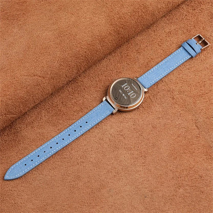 KALEBOL For Garmin Lily 2 Watch Band Linen Leather Adjustable Wrist Strap