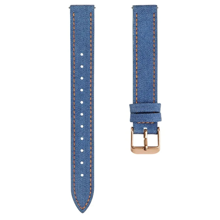 KALEBOL For Garmin Lily 2 Watch Band Linen Leather Adjustable Wrist Strap