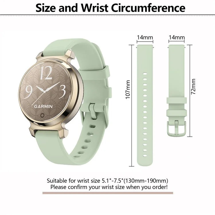 KALEBOL For Garmin Lily 2 Silicone Watch Strap Wrist Band Replacement