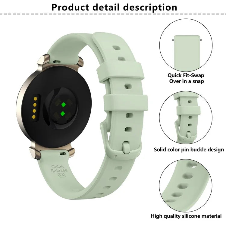 KALEBOL For Garmin Lily 2 Silicone Watch Strap Wrist Band Replacement
