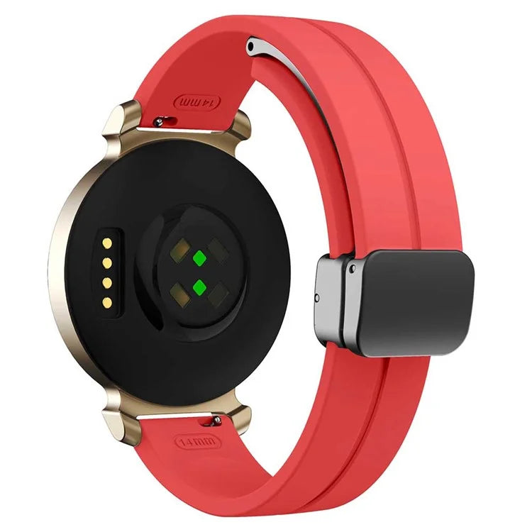 KALEBOL For Garmin Lily 2 Watch Strap Magnetic Buckle Silicone Wrist Band
