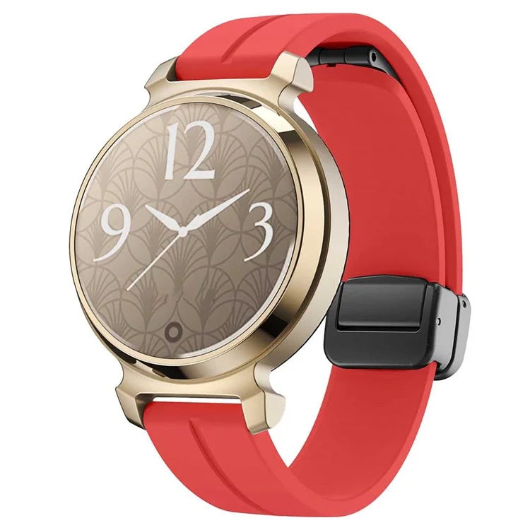 KALEBOL For Garmin Lily 2 Watch Strap Magnetic Buckle Silicone Wrist Band