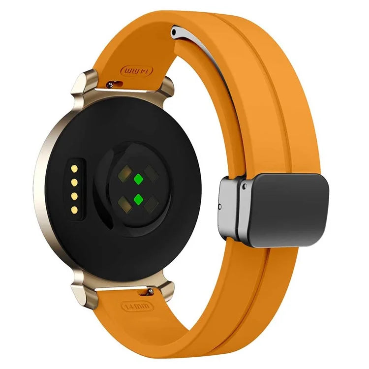 KALEBOL For Garmin Lily 2 Watch Strap Magnetic Buckle Silicone Wrist Band